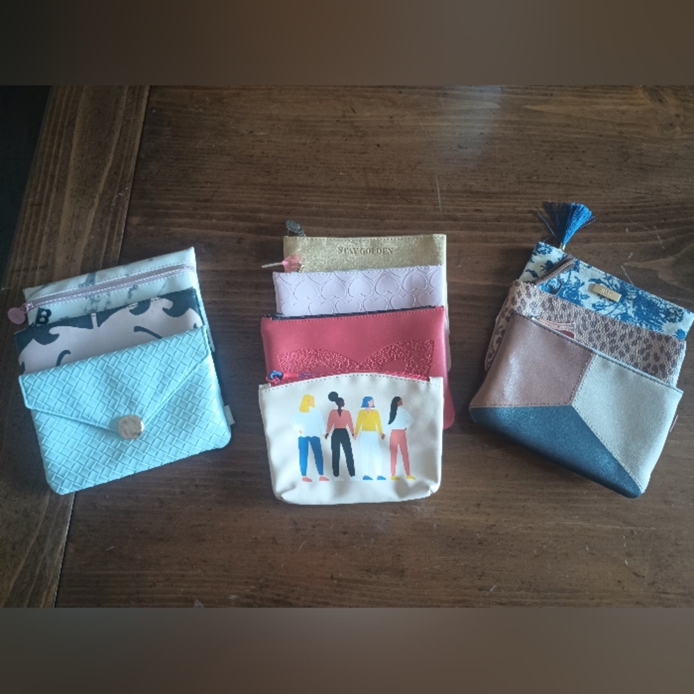 Colorful Accessory Pouch Set